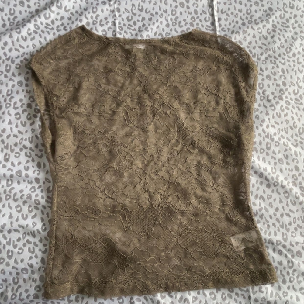 Ardene Brown Lace Top